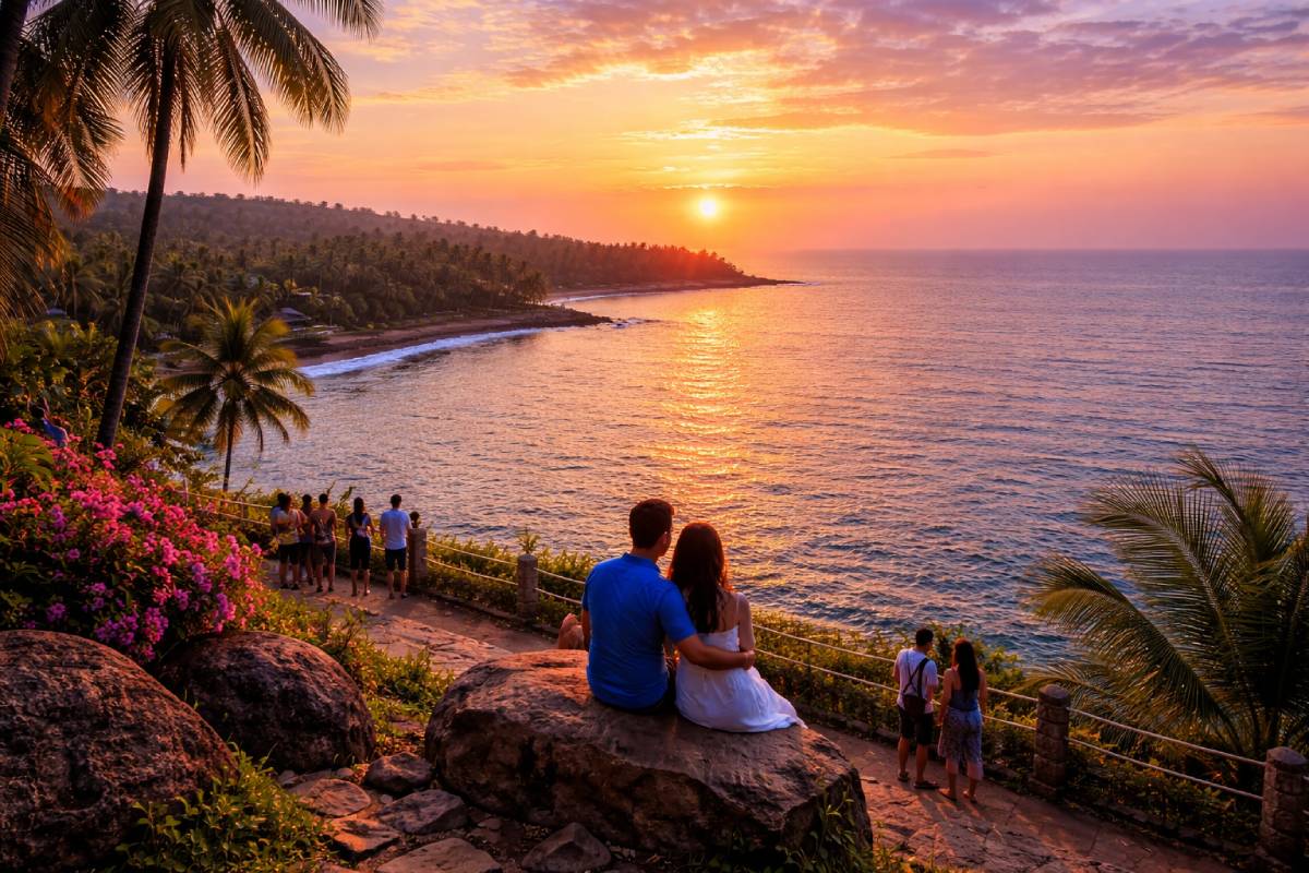 Sunset near Malvan