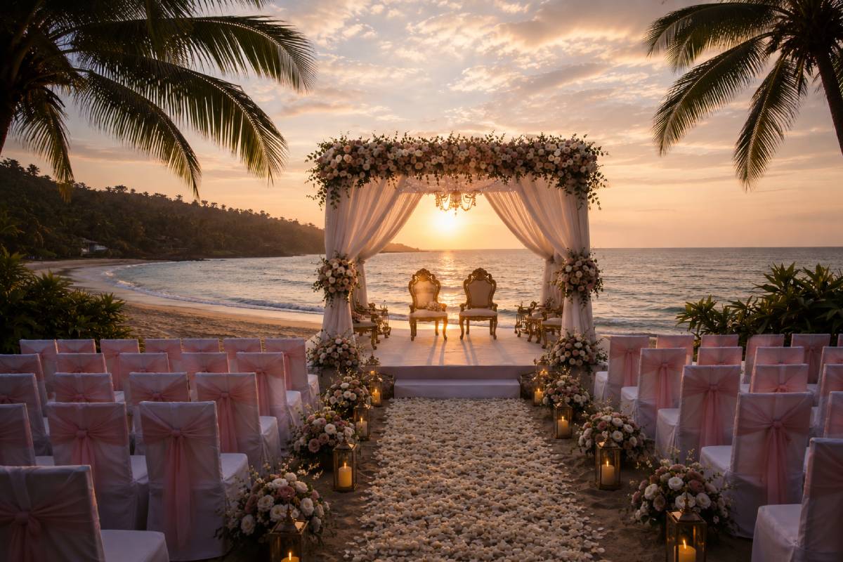 Beach Wedding Sunset